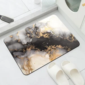 Luxury Bathroom Mats Anti Slip Shower Bath Mat Super Absorbent Quick Dry Foot Floor Mat Toilet Rug Doormat Carpet Washable
